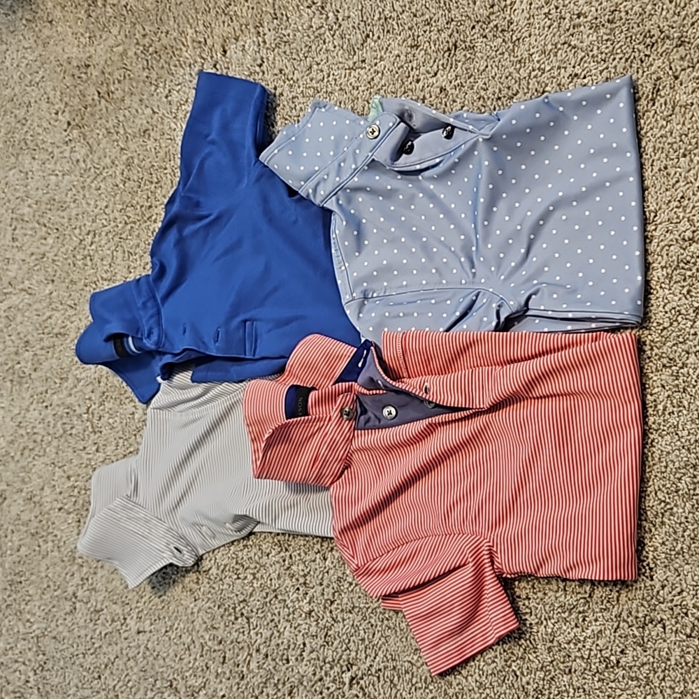 Boys size M polos
